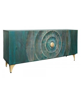 KOMODA GOLDEN SUNSET 177X38 CM MANGO TURKUSOWA
