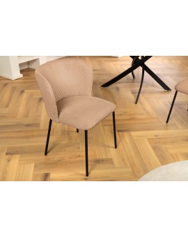 KRZESŁO LYON SZTRUKS RÓŻOWE