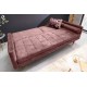 SOFA ROZKŁADANA COUTURE 196 CM WELUR RÓŻOWY