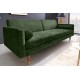 SOFA ROZKŁADANA COUTURE 196 CM WELUR ZIELONY