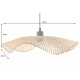 LAMPA WISZĄCA ORGANIC LIVING 70 CM II BAMBUS