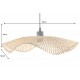 LAMPA WISZĄCA ORGANIC LIVING 50 CM BAMBUS