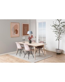 KRZESŁO ERIS WELUR BRUDNY R&Oacute;Ż