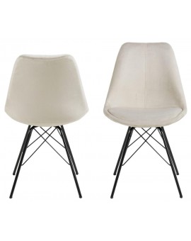 KRZESŁO ERIS WELUR BEŻOWE