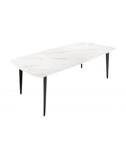 STÓŁ MILANO 160X85 CM CERAMIKA BIAŁY