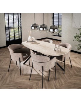 ST&Oacute;Ł MORAJ 180 CM CERAMICZNY BEŻOWY