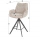 HOKER OBROTOWY LUMO TAUPE