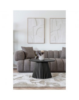 STOLIK KAWOWY OSAKA 70 CM DĄB CZARNY