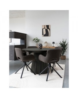 STÓŁ ROZKŁADANY OSAKA 120 CM DĄB CZARNY