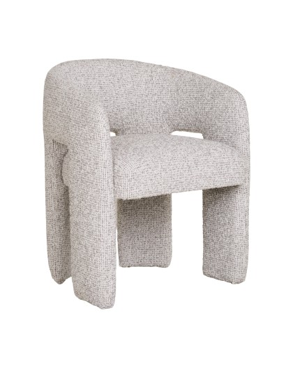 FOTEL MONROE BOUCLE SZARY