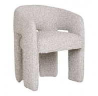 FOTEL MONROE BOUCLE SZARY