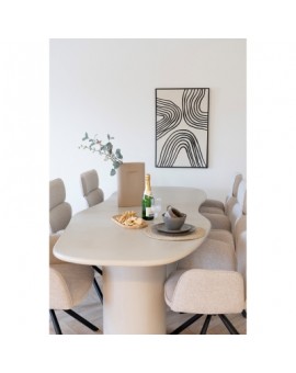 STÓŁ MARANOLA 240X96CM JASNOSZARY
