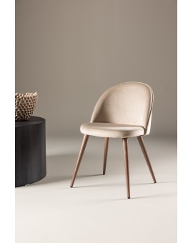 KRZESŁA DO JADALNI VELVET BEŻOWY