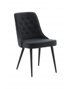  KRZESŁO DO JADALNI VELVET DELUXE II CZARNY