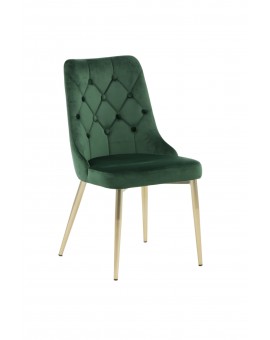 KRZESŁO DO JADALNI VELVET DELUXE ZIELONY