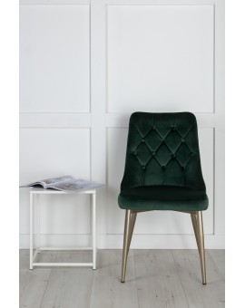 KRZESŁO DO JADALNI VELVET DELUXE ZIELONY