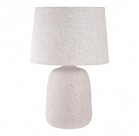 LAMPA STOŁOWA CROFT CERAMICZNA BEŻOWA