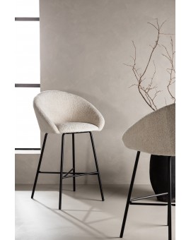 HOKER VELVET BIAŁY BOUCLE