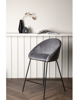 HOKER VELVET CIEMNOSZARY