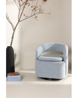 FOTEL LAUREL JASNONIEBIESKI BOUCLE