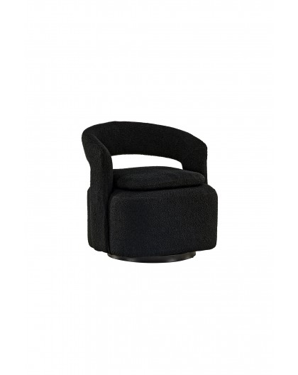 FOTEL LAUREL CZARNY BOUCLE