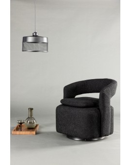 FOTEL LAUREL CZARNY BOUCLE