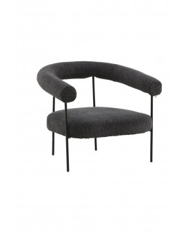FOTEL HÖKÅSEN X JOSEFIN LUSTIG CIEMNOSZARY BOUCLE