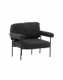 FOTEL TILLBERGA X JOSEFIN LUSTIG CIEMNOSZARY BOUCLE