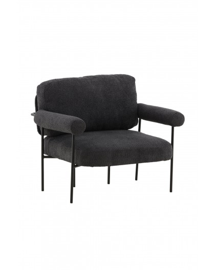 FOTEL TILLBERGA X JOSEFIN LUSTIG CIEMNOSZARY BOUCLE