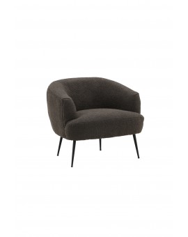 FOTEL DERRY CIEMNOSZARY BOUCLE