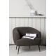 FOTEL DERRY CIEMNOSZARY BOUCLE