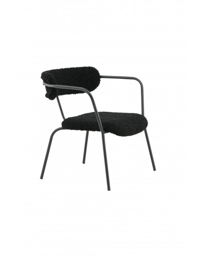 FOTEL DUFFY'EGO CZARNY BOUCLE