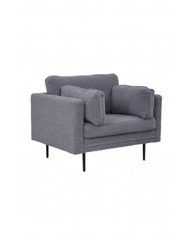 FOTEL BOOM CIEMNOSZARY BOUCLE