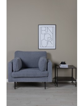 FOTEL BOOM CIEMNOSZARY BOUCLE