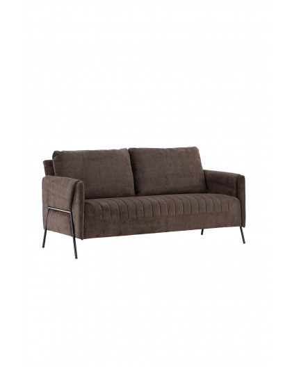 Sofa dwuosobowa Indigo brązowa 165cm