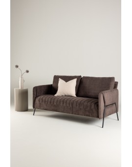 Sofa dwuosobowa Indigo brązowa 165cm