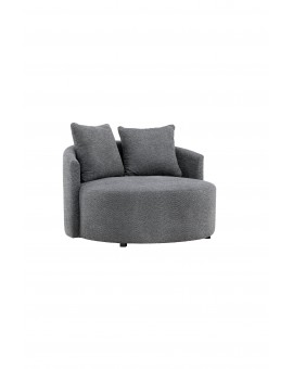Sofa Kelso okrągła szara boucle