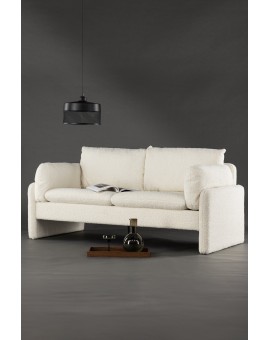 Sofa dwuosobowa Vindel Biała boucle 184cm