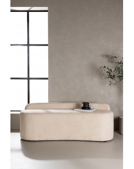 Sofa dwuosobowa Pocatello Biała Boucle 160cm