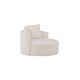 Sofa Kelso okrągła biała boucle
