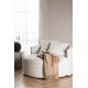 Sofa Kelso okrągła biała boucle