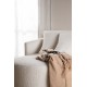 Sofa Kelso okrągła biała boucle