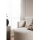 Sofa Kelso okrągła biała boucle