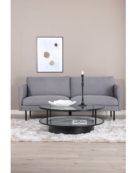 Sofa dwuosobowa Zoom jasnoszara 180cm