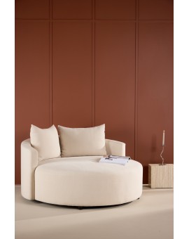 Sofa Kelso okrągła 150cm beżowa