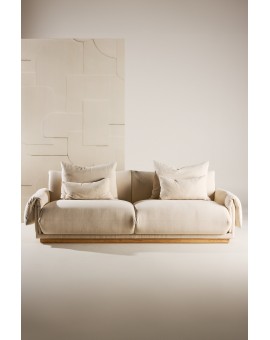 Sofa trzyosobowa Mollosund beżowa 237cm