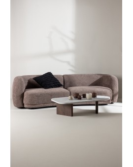 Sofa trzyosobowa Cielo brązowa boucle 268cm