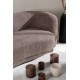 Sofa trzyosobowa Cielo brązowa boucle 268cm