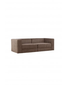 Sofa trzyosobowa Lumi Brązowa 238cm
