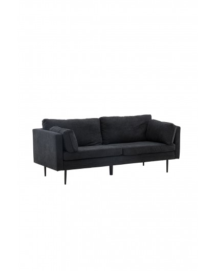 Sofa trzyosobowa Boom Czarna 203cm